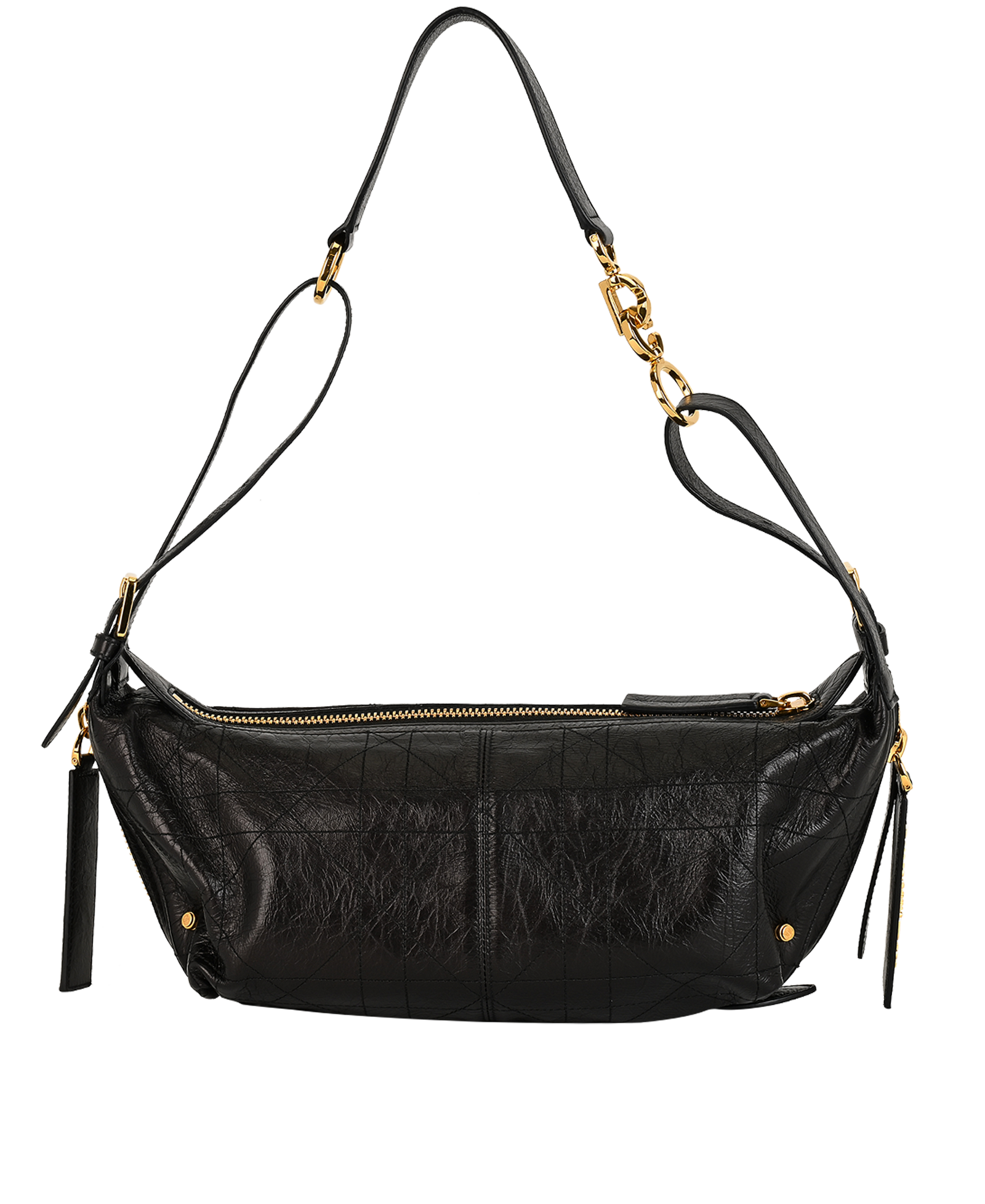 Small D-Journey Hobo, &pound;2,500, Handbags, Black, Leather, Back view